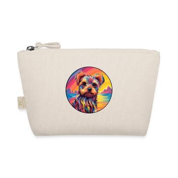 Yorkshire Terrier Dog Breed Colorful Cartoon Water - Organic Pouch - nature - Front