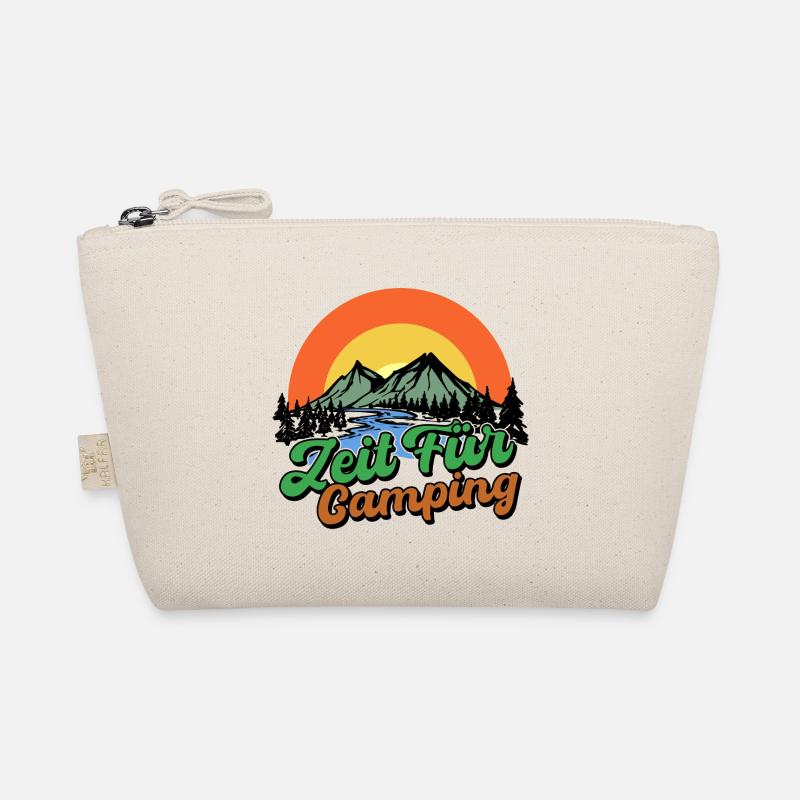 Campsite Camping Statement Mountains Camper Organic Pouch