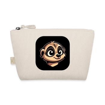 Meerkat head in comic book style - Organic Pouch - nature - Front