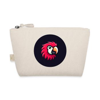Perroquet mignon dans le style comique en rouge - Trousse biologique - nature - Devant