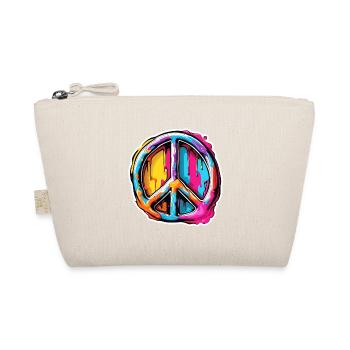 Love Peace and Harmonie / Hippie / Freiheit - Bio-Täschchen - Natur - Vorne