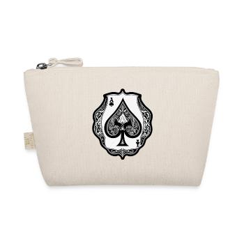 Spades / Playing Card / Poker / Symbol / Black / Skat - Organic Pouch - nature - Front