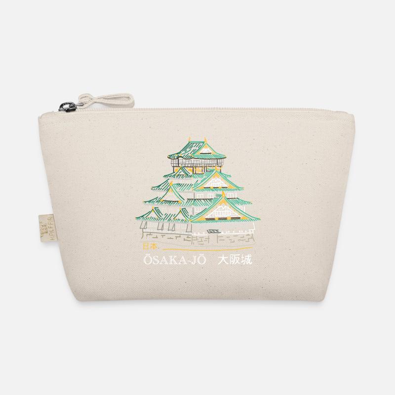 Osaka-jo Castle, Drawing, Hand Drawing, Japan Organic Pouch