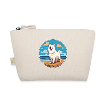 American Eskimo Dog Breed Cartoon Kawaii Clipart - Organic Pouch - nature - Front