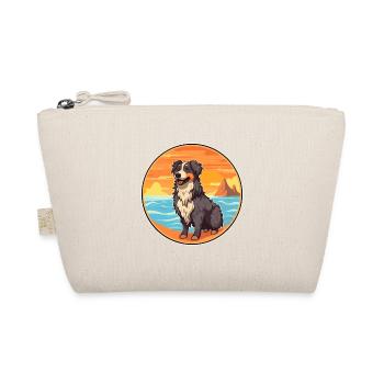 Afghan Shepherd Dog Breed Cartoon Kawaii Clipart - Organic Pouch - nature - Front