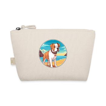 American Bulldog Dog Breed Cartoon Kawaii Clipart - Organic Pouch - nature - Front