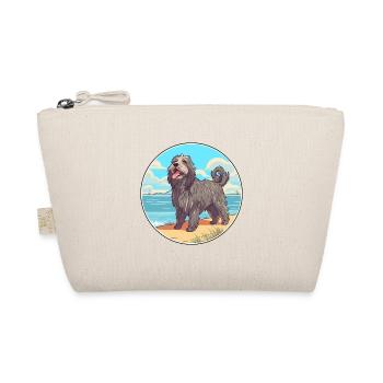 Bergamasco Schäferhund Rasse Cartoon Kawaii Hund - Bio-Täschchen - Natur - Vorne