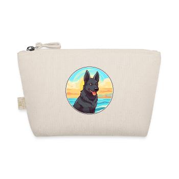 Chien d’élan norvégien noir race de chien Cartoon Kawaii - Trousse biologique - nature - Devant