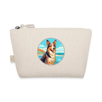 Bohemian Shepherd Dog Breed Cartoon Kawaii Clipart - Organic Pouch - nature - Front