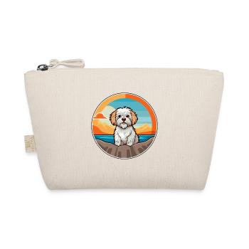 Dandie Dinmont Terrier Dog Breed Cartoon Kawaii - Organic Pouch - nature - Front