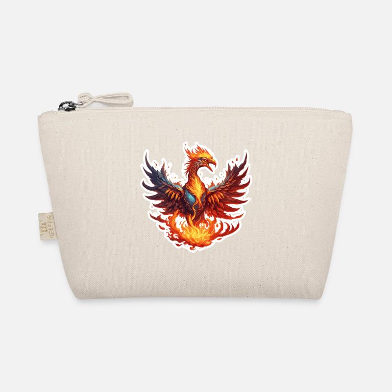 Phoenix / Bird / Animal / Mythical Creature / Fire Organic Pouch