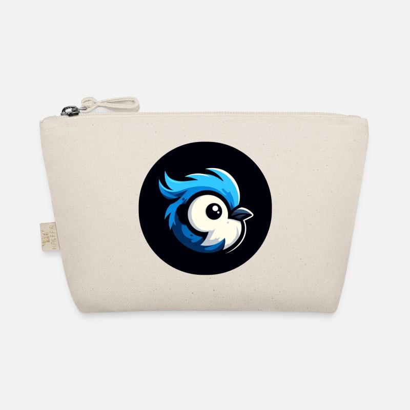 Comic Meise Vogel Bio-Täschchen