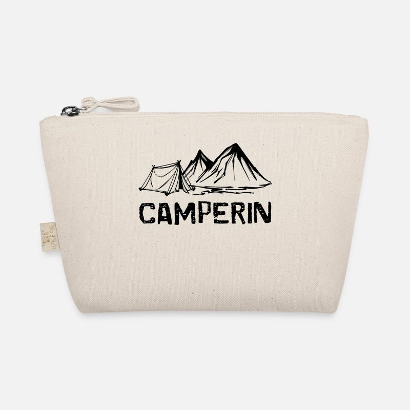 Camper Saying Camping Mountains Tenting Campsite Organic Pouch
