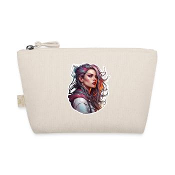 Rocker Girl / Punk Rock / Woman / Colorful Hair / Cool - Organic Pouch - nature - Front