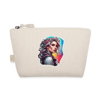 Rocker Girl / Punk Rock / Woman / Colorful Hair / Cool - Organic Pouch - nature - Front