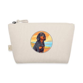 Gordon Setter Dog Breed Cartoon Kawaii Clipart Dog - Organic Pouch - nature - Front