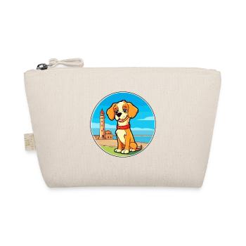 Italienisch Volpino Hund Rasse Cartoon Kawaii Clipart - Bio-Täschchen - Natur - Vorne
