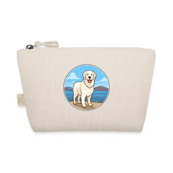 Kuvasz Hunderasse Cartoon Kawaii Clipart Aquarell - Bio-Täschchen - Natur - Vorne