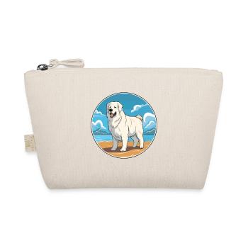Maremma Sheepdog Dog Breed Cartoon Kawaii Clipart - Organic Pouch - nature - Front