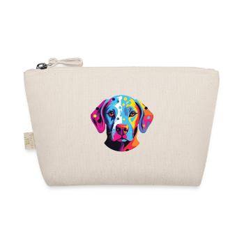 Dalmatiner Hund Buntes Aquarell Tier Karikatur - Bio-Täschchen - Natur - Vorne