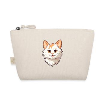 Karelian Bobtail Cat Cartoon Watercolor Clipart - Organic Pouch - nature - Front