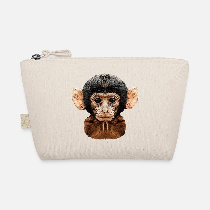 affenkopf, äffchen Bio-Täschchen