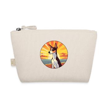 Rat Terrier Dog Breed Cartoon Kawaii Clipart Dog - Organic Pouch - nature - Front