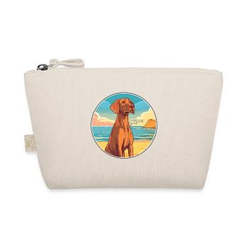 Vizsla Dog Breed Cartoon Kawaii Clipart Watercolor - Organic Pouch - nature - Front