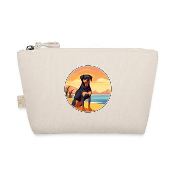 Rottweiler Dog Breed Cartoon Kawaii Clipart Dog - Organic Pouch - nature - Front