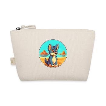 Tamaskan Dog Breed Cartoon Kawaii Clipart Dog Pet - Organic Pouch - nature - Front