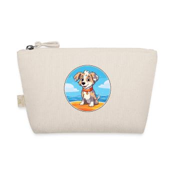 Taigan Dog Breed Cartoon Kawaii Clipart Watercolor - Organic Pouch - nature - Front