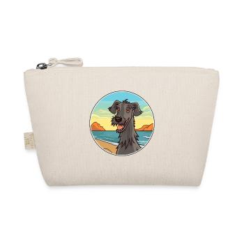 Scottish Deerhound Dog Breed Cartoon Kawaii Dog - Organic Pouch - nature - Front