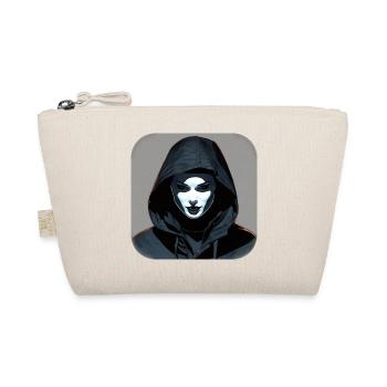 Gothik Girl im Hoodie - Bio-Täschchen - Natur - Vorne
