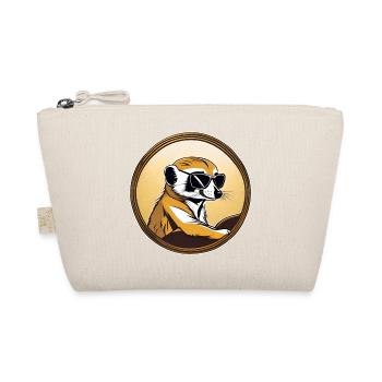 Cute meerkat with sunglasses - Organic Pouch - nature - Front