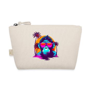 CoolChimpSunglassesRetroSunset - Bio-Täschchen - Natur - Vorne