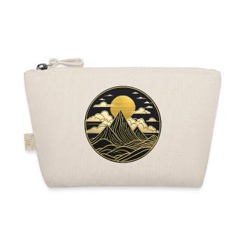 Chinese Style Landscape, Oriental Landscape Logo - Organic Pouch - nature - Front