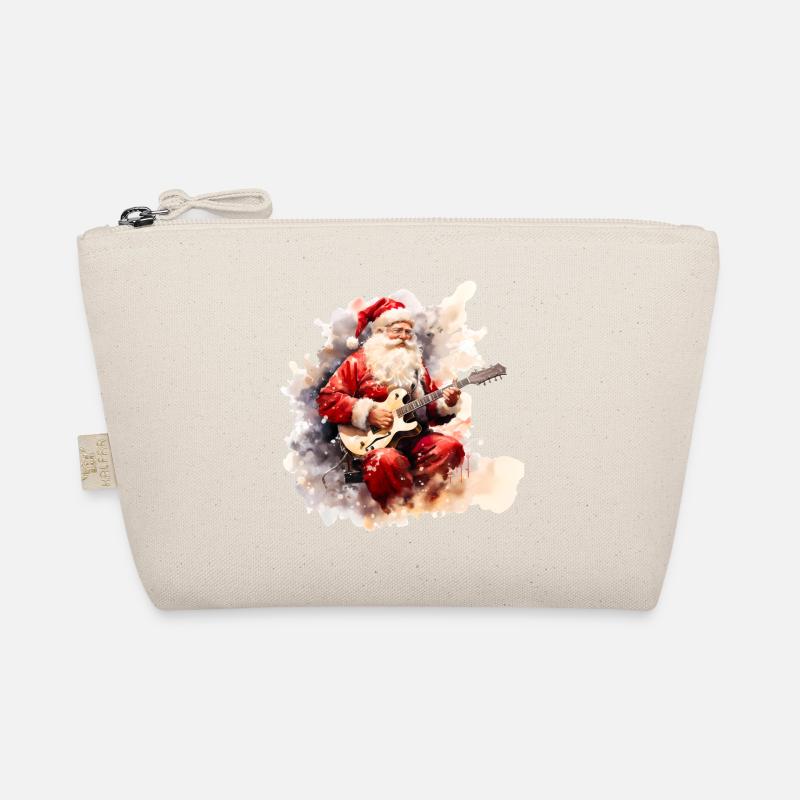 Aquarell mit Gitarre - Bio-Täschchen - Natur