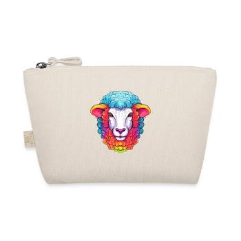 Sheep Colorful Watercolor Cartoon Kawaii Animal - Organic Pouch - nature - Front