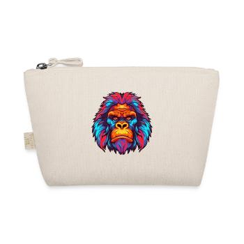 Gorilla Colorful Watercolor Cartoon Kawaii Animal - Organic Pouch - nature - Front