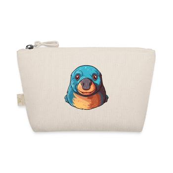 Mole Colorful Watercolor Cartoon Kawaii Animal - Organic Pouch - nature - Front