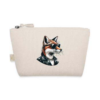 Renard des villes cool avec veste en cuir et lunettes de soleil - Trousse biologique - nature - Devant