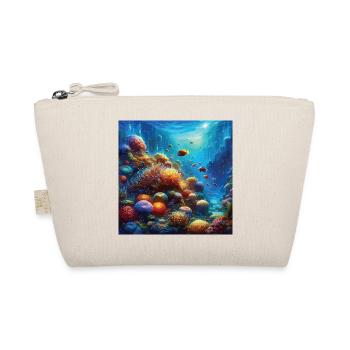 Living Coral Reef Aquarium Underwater Art - Organic Pouch - nature - Front