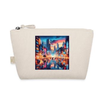 Neo Tokyo at night, metropolis, Japan, big city - Organic Pouch - nature - Front
