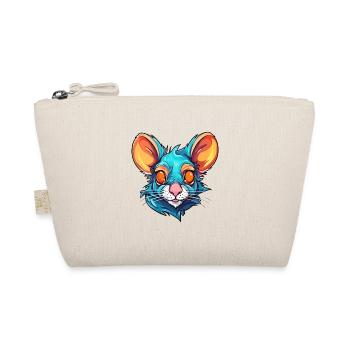 Ratte bunte Aquarell-Karikatur Kawaii-Tier - Bio-Täschchen - Natur - Vorne