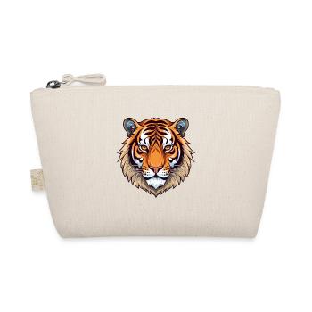 Tiger Buntes Aquarell Cartoon Kawaii Tier - Bio-Täschchen - Natur - Vorne