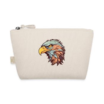 Adler Buntes Aquarell Cartoon Kawaii Tier - Bio-Täschchen - Natur - Vorne