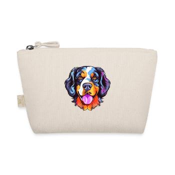 Hund Buntes Aquarell Cartoon Kawaii Tier - Bio-Täschchen - Natur - Vorne