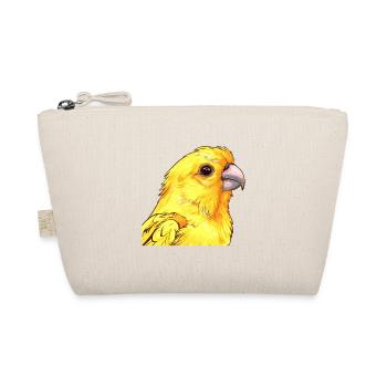 Canary Colorful Watercolor Cartoon Kawaii Animal - Organic Pouch - nature - Front