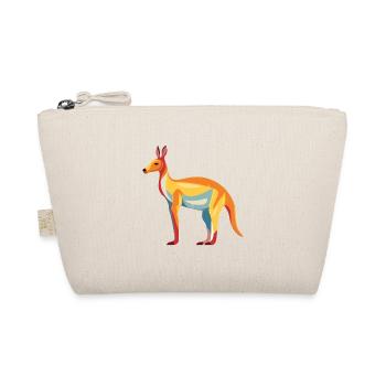 Kangaroo Colorful Watercolor Cartoon Kawaii Animal - Organic Pouch - nature - Front