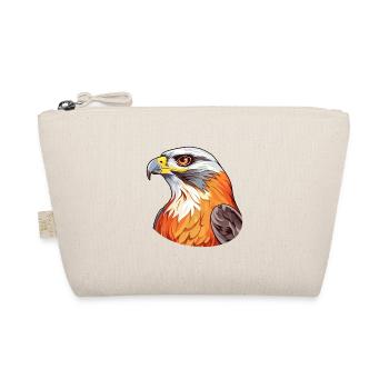 Falcon Colorful Watercolor Cartoon Kawaii Animal - Organic Pouch - nature - Front